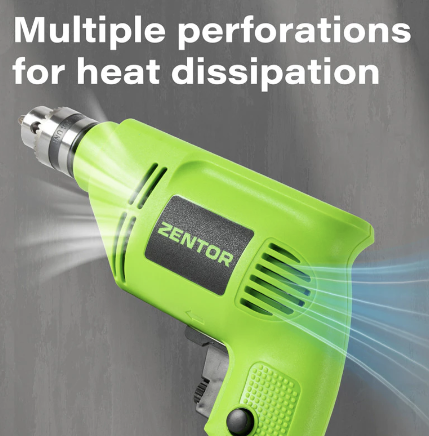 ZENTOR 3000RPM Metal Chuck Electric Drill (500W) - Image 2